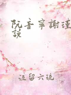 阮音宁谢瑾之小说