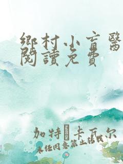 乡村小盲医全文阅读免费