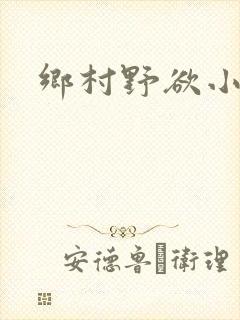乡村野欲小说