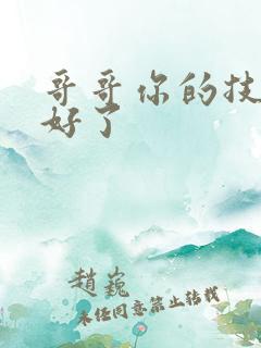 哥哥你的技术太好了