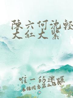 陈六何沈轻舞 大红大紫
