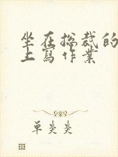 坐在总裁的木棒上写作业