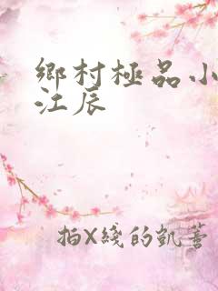 乡村极品小神医江辰