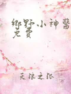 乡野小神医听书免费