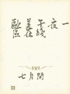 欧美午夜一区二区在线