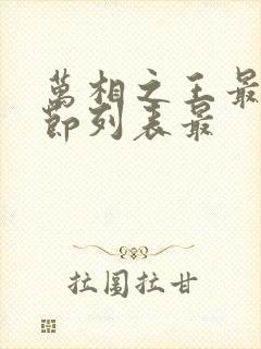 万相之王最新章节列表最
