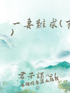 一妻难求(有肉)