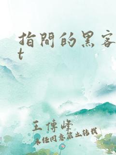 指间的黑客txt