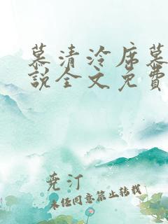 慕清泠席慕深小说全文免费阅读