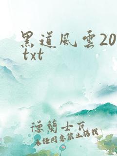 黑道风云20年 txt