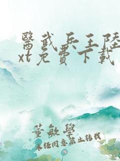 医武兵王陆轩txt免费下载
