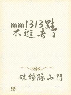 mm1313点不进去了