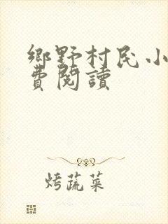乡野村民小说免费阅读