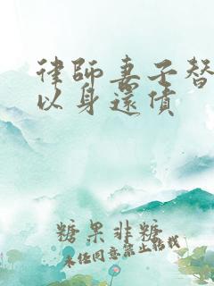 律师妻子替丈夫以身还债