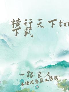 横行天下txt下载