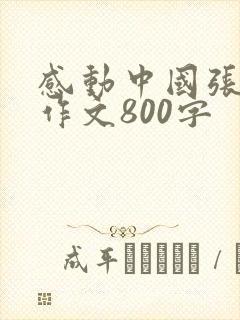 感动中国张桂梅作文800字