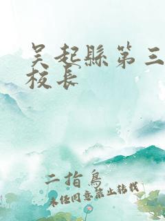 吴起县第三小学校长
