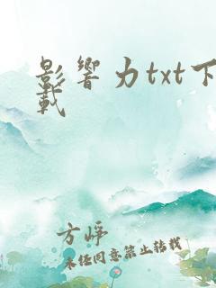 影响力txt下载