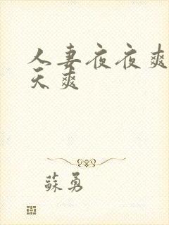 人妻夜夜爽 天天爽