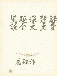 周延深楚辞的小说全文免费阅读