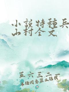 小说特种兵王在山村全文