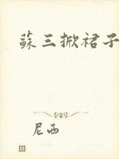 苏三掀裙子