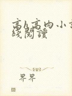 高h高肉小说在线阅读