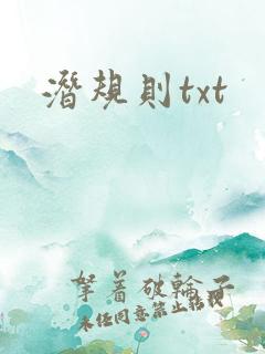 潜规则txt