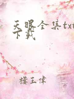 天眼全集txt下载