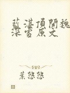蓝湛顶开魏婴的深处原文