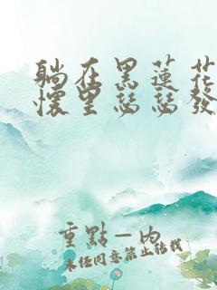 躺在黑莲花男配怀里瑟瑟发抖晋江