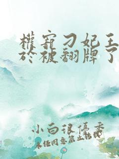 权宠刁妃王爷终于被翻牌了