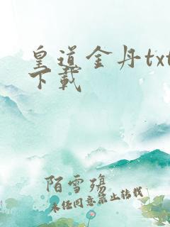 皇道金丹txt下载