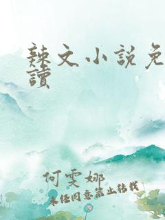 辣文小说免费阅读