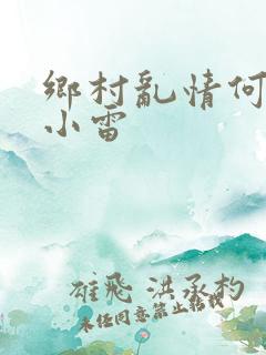 乡村乱情何秋敏小雷