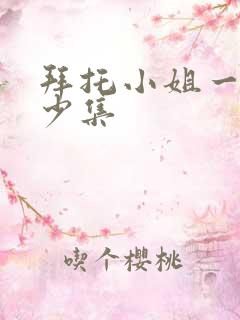 拜托小姐一共多少集