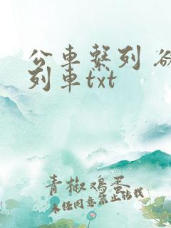 公车系列 欲望列车txt