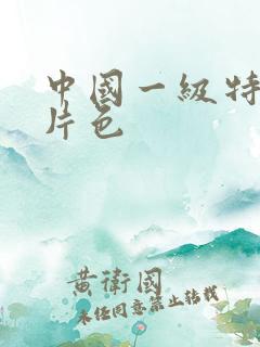 中国一级特黄大片色