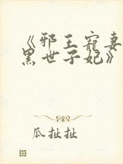 《邪王宠妻:腹黑世子妃》