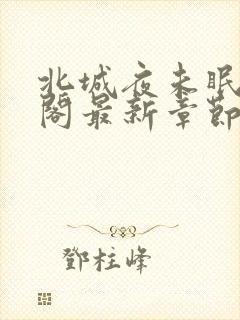 北城夜未眠笔趣阁最新章节无弹窗