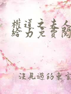 权道之夫人们太给力免费阅读全文笔趣阁