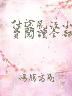 仕途风流小说免费阅读全部章节