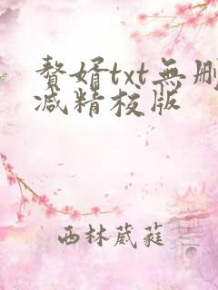 赘婿txt无删减精校版