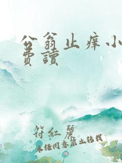 公翁止痒小说免费读