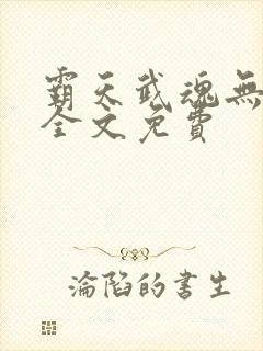 霸天武魂无弹窗全文免费