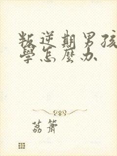叛逆期男孩子厌学怎么办