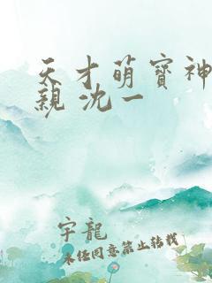 天才萌宝神医娘亲 沈一