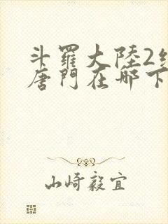 斗罗大陆2绝世唐门在哪下载