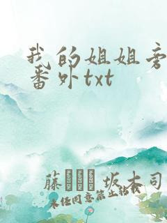 我的姐姐旁观者番外txt