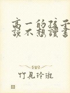 高一的孩子突然说不想读书了怎么办